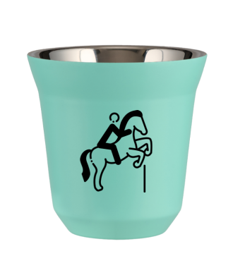 Kubek turkusowy 80 ml, JEŹDZIECTWO 1