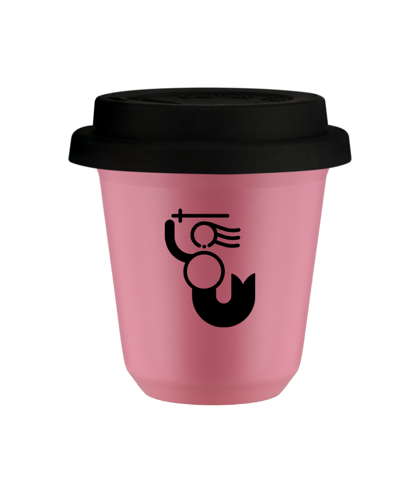 Kubek hot pink 150 ml, WARSZAWSKA SYRENKA z pokrywka czarna kubek termiczny na kawe | 70,00 zł Kubek hot pink 150 ml, WARSZAWSKA SYRENKA z pokrywka czarna kubek termiczny na kawe | 70,00 zł