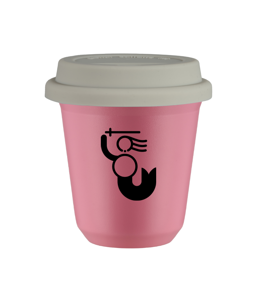 Kubek hot pink 150 ml, WARSZAWSKA SYRENKA (czarny) z pokrywka biala kubek termiczny na kawe | 70,00 zł Kubek hot pink 150 ml, WARSZAWSKA SYRENKA (czarny) z pokrywka biala kubek termiczny na kawe | 70,00 zł