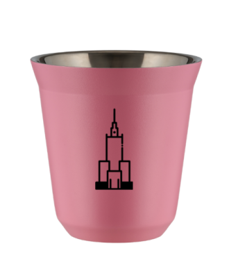 Kubek 150 ml RÓŻOWY "Pałac kultury i nauki (czarny)" Kubek 150 ml RÓŻOWY "Pałac kultury i nauki (czarny)"