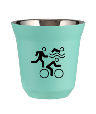 Kubek turkusowy 80 ml, SPORTY