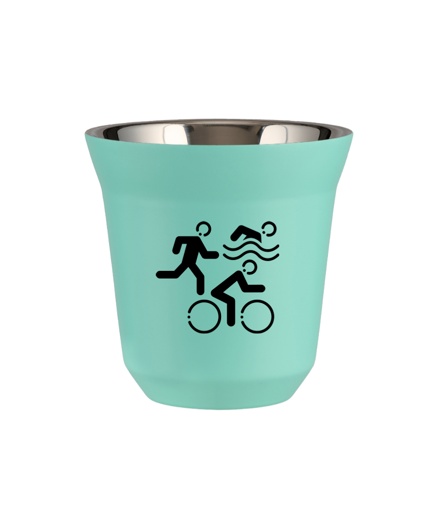 Kubek turkusowy 80 ml, SPORTY kubek termiczny na kawe | 65,00 zł