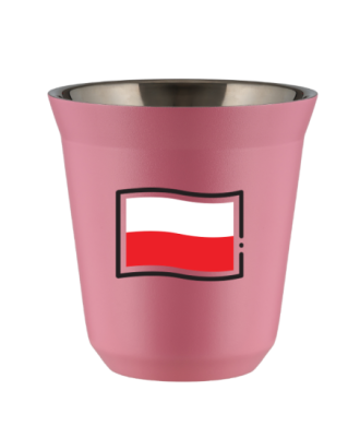 Kubek hot pink 150 ml, FLAGA POLSKI