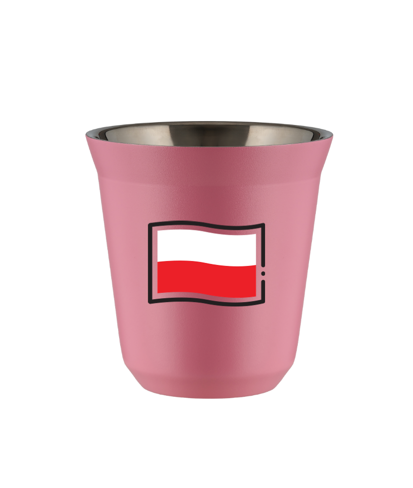 Kubek hot pink 150 ml, FLAGA POLSKI kubek termiczny na kawe | 70,00 zł Kubek hot pink 150 ml, FLAGA POLSKI kubek termiczny na kawe | 70,00 zł