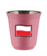 Kubek hot pink 150 ml, FLAGA POLSKI kubek termiczny na kawe | 70,00 zł