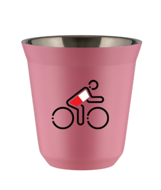 Kubek hot pink 150 ml, KOLARZ W POLSKICH BARWACH (czarny)