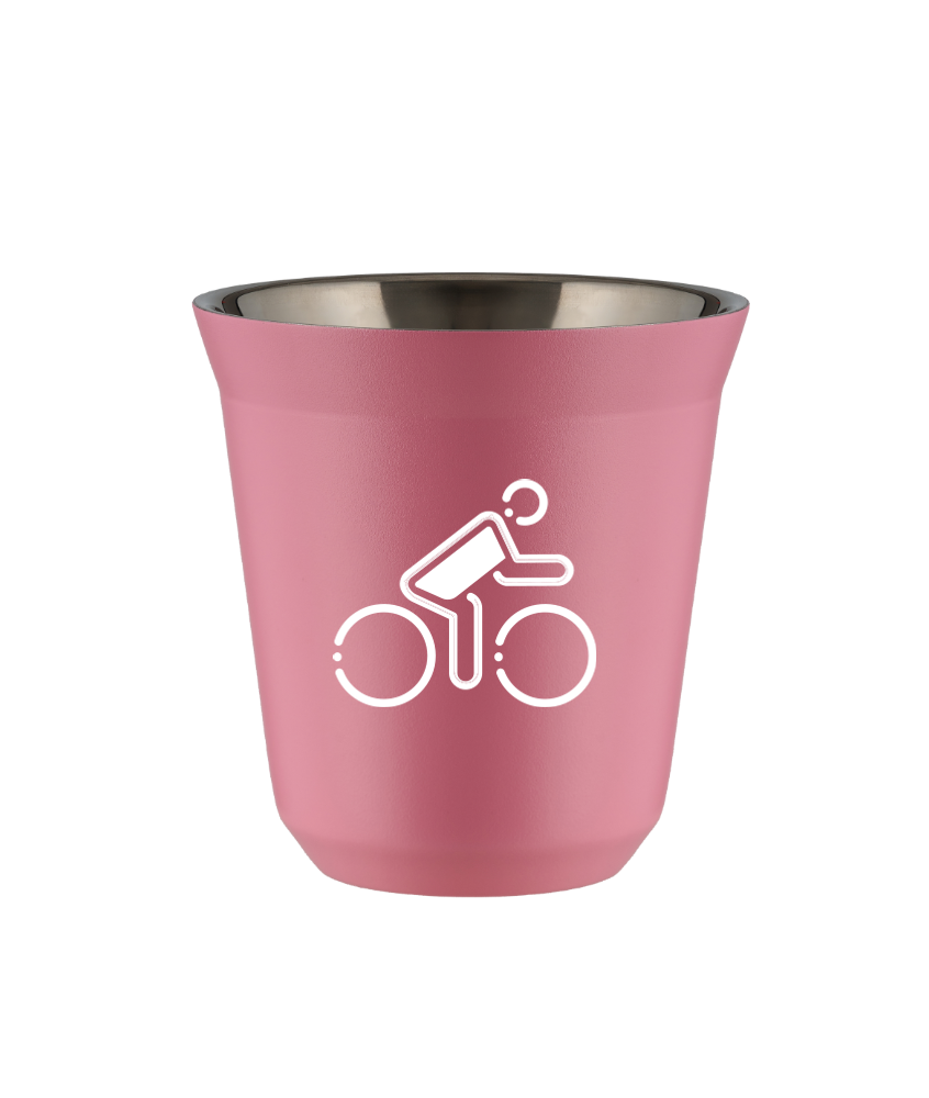 Kubek hot pink 150 ml, KOLARZ W POLSKICH BARWACH (bialy) kubek termiczny na kawe | 70,00 zł