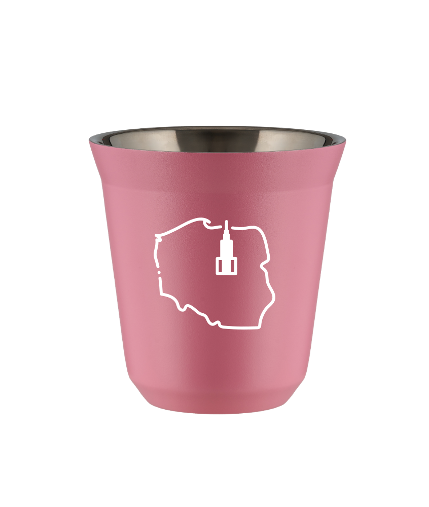 Kubek hot pink 150 ml, POLSKA (bialy) kubek termiczny na kawe | 70,00 zł Kubek hot pink 150 ml, POLSKA (bialy) kubek termiczny na kawe | 70,00 zł