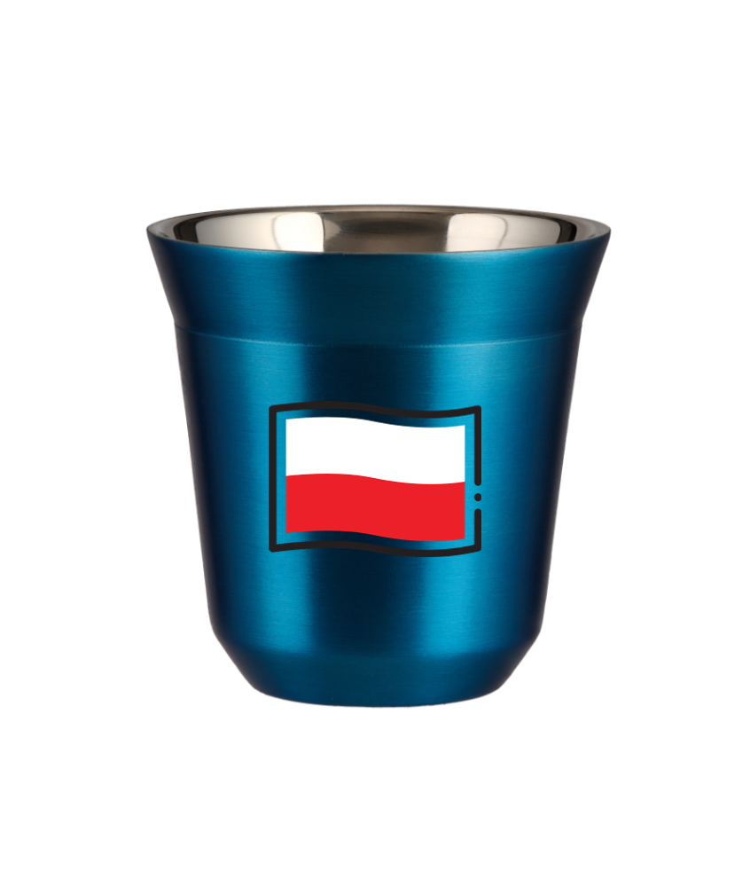 Kubek niebieski 240 ml, FLAGA POLSKI (czarny) kubek termiczny na kawe | 80,00 zł Kubek niebieski 240 ml, FLAGA POLSKI (czarny) kubek termiczny na kawe | 80,00 zł