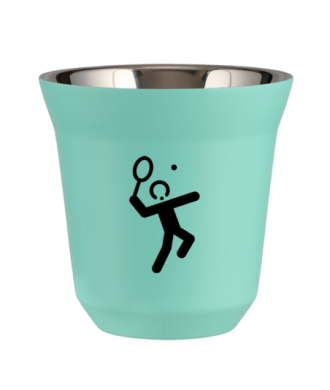 Kubek turkusowy 240 ml, TENIS 2