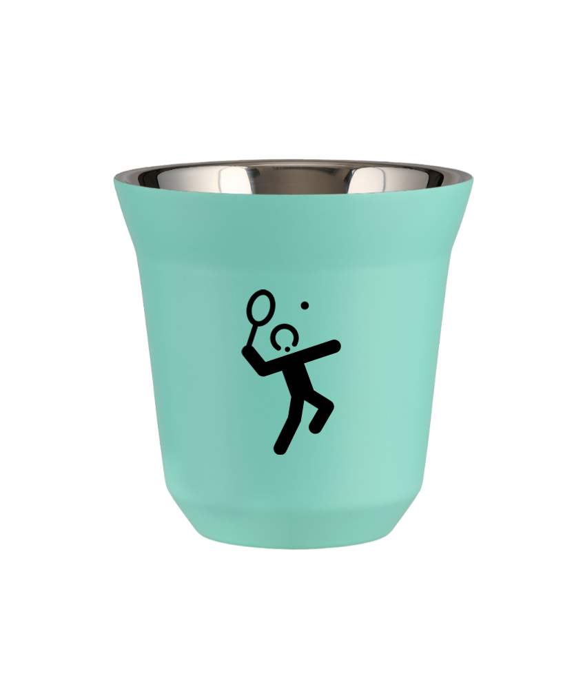 Kubek turkusowy 240 ml, TENIS 2 (czarny) kubek termiczny na kawe | 75,00 zł Kubek turkusowy 240 ml, TENIS 2 (czarny) kubek termiczny na kawe | 75,00 zł