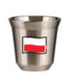 Kubek srebrny 240 ml, FLAGA POLSKI (czarny) kubek termiczny na kawe | 80,00 zł