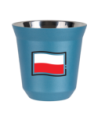 Kubek jasnoniebieski 240 ml, FLAGA POLSKI (czarny) kubek termiczny na kawe | 80,00 zł