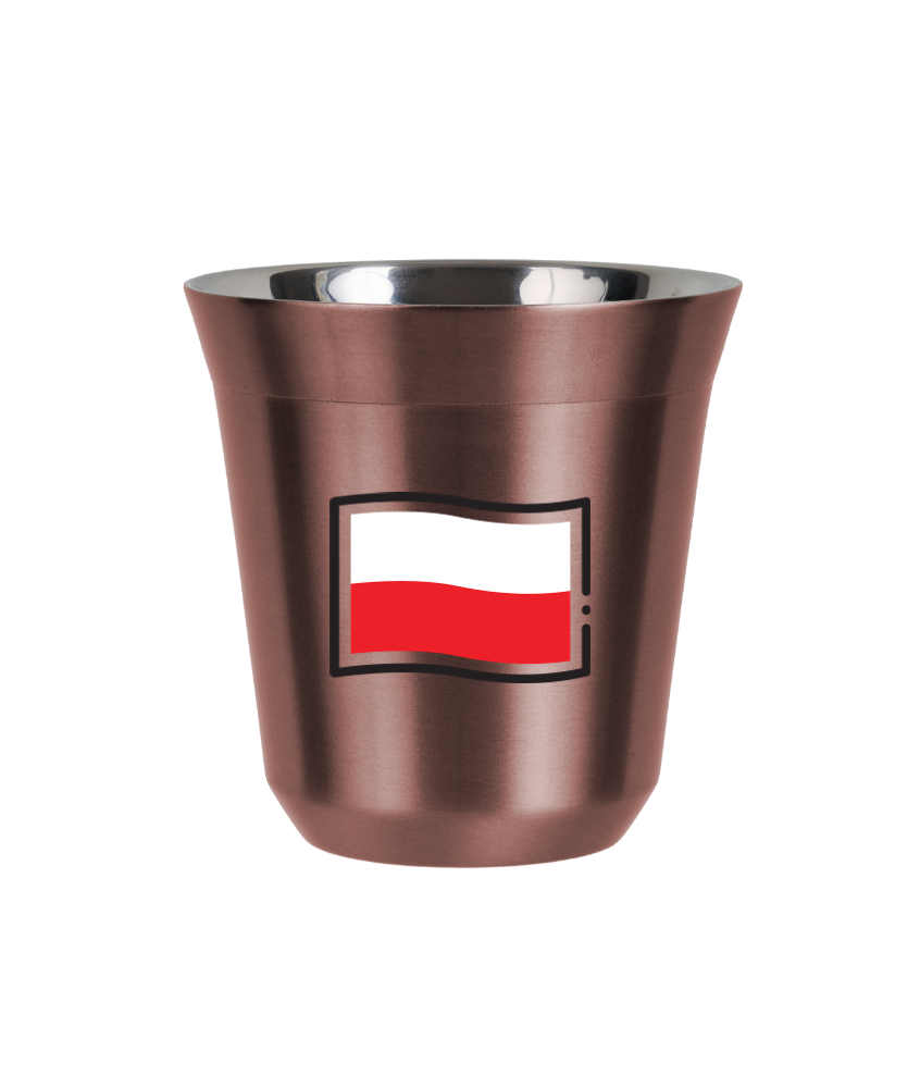 R?owy kubek zloto 240 ml, FLAGA POLSKI (czarny) kubek termiczny na kawe | 80,00 zł
