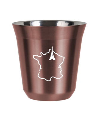 Kubek 240 ml RÓŻOWE ZŁOTO "Francja (biały)" Kubek 240 ml RÓŻOWE ZŁOTO "Francja (biały)"