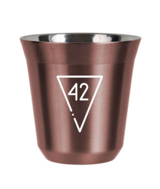 Kubek 240 ml RÓŻOWE ZŁOTO "42 (biały)" Kubek 240 ml RÓŻOWE ZŁOTO "42 (biały)"