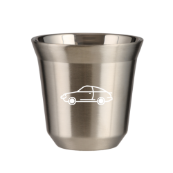 Cup 80 ml SILVER "Car (white)"