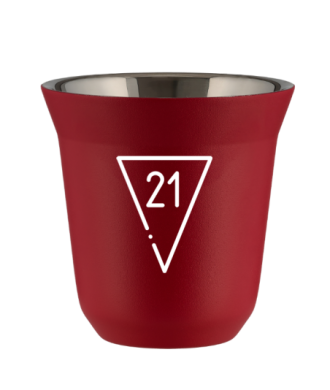 Kubek 240 ml CZERWONY "21 (biały)" Kubek 240 ml CZERWONY "21 (biały)"