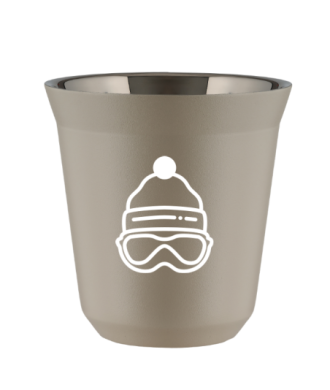 Kubek natural beige 240 ml, CZAPKA (bialy)