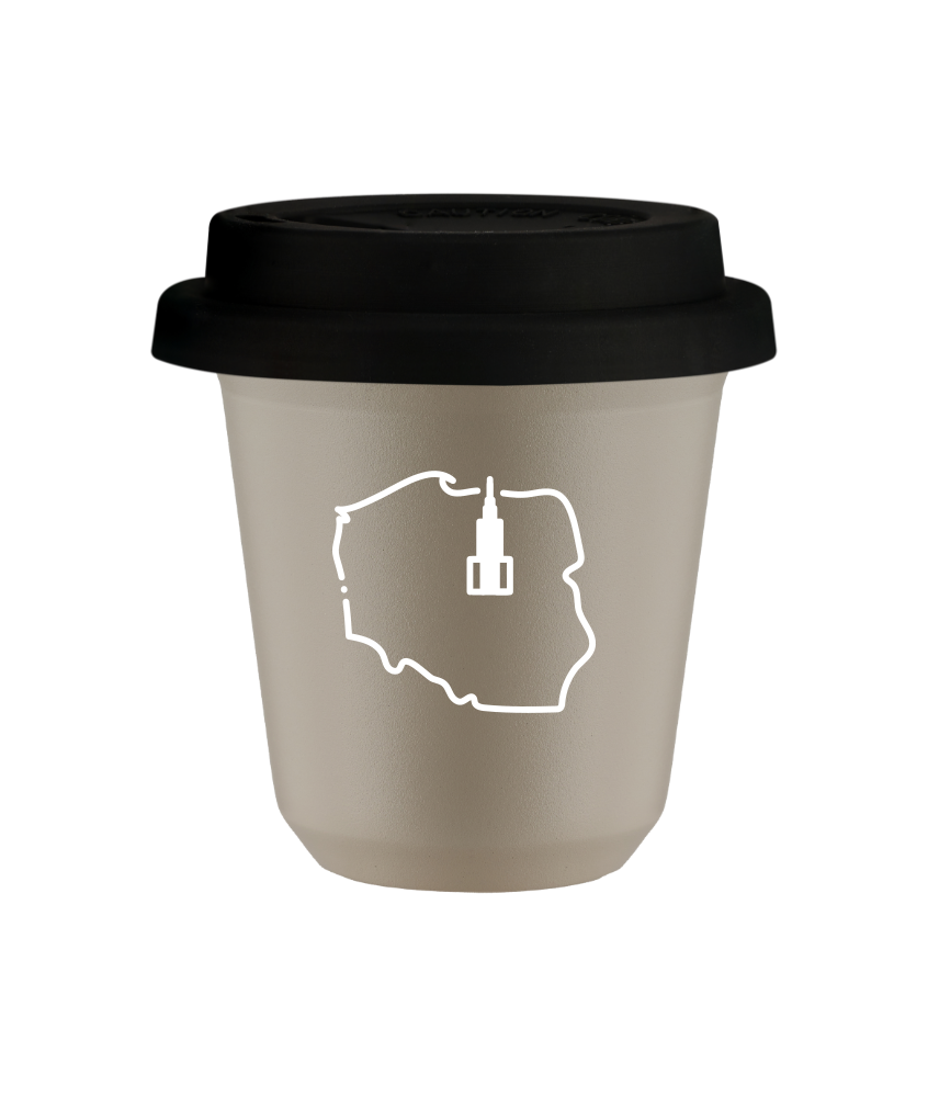 Kubek natural beige 240 ml, POLSKA (bialy) z pokrywka czarna kubek termiczny na kawe | 85,00 zł Kubek natural beige 240 ml, POLSKA (bialy) z pokrywka czarna kubek termiczny na kawe | 85,00 zł
