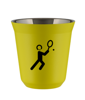 Kubek canary yellow 240 ml, TENIS 1 (czarny)