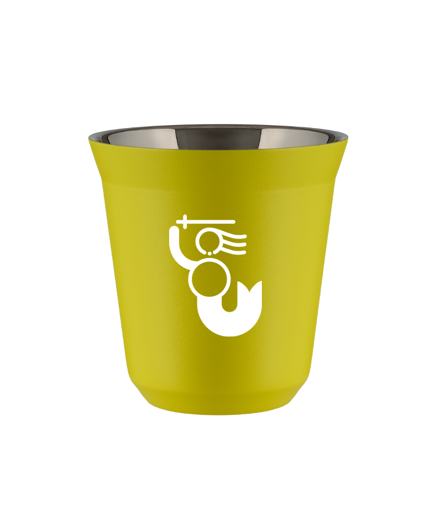 Kubek canary yellow 240 ml, WARSZAWSKA SYRENKA (bialy) kubek termiczny na kawe | 75,00 zł Kubek canary yellow 240 ml, WARSZAWSKA SYRENKA (bialy) kubek termiczny na kawe | 75,00 zł