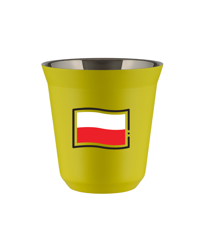 Kubek canary yellow 240 ml, FLAGA POLSKI kubek termiczny na kawe | 80,00 zł