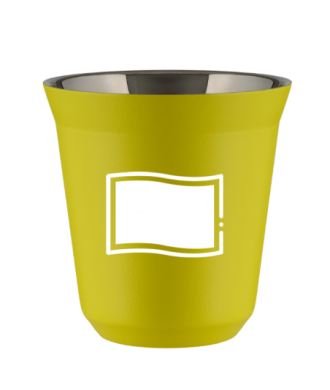 Kubek canary yellow 240 ml, FLAGA POLSKI (bialy)