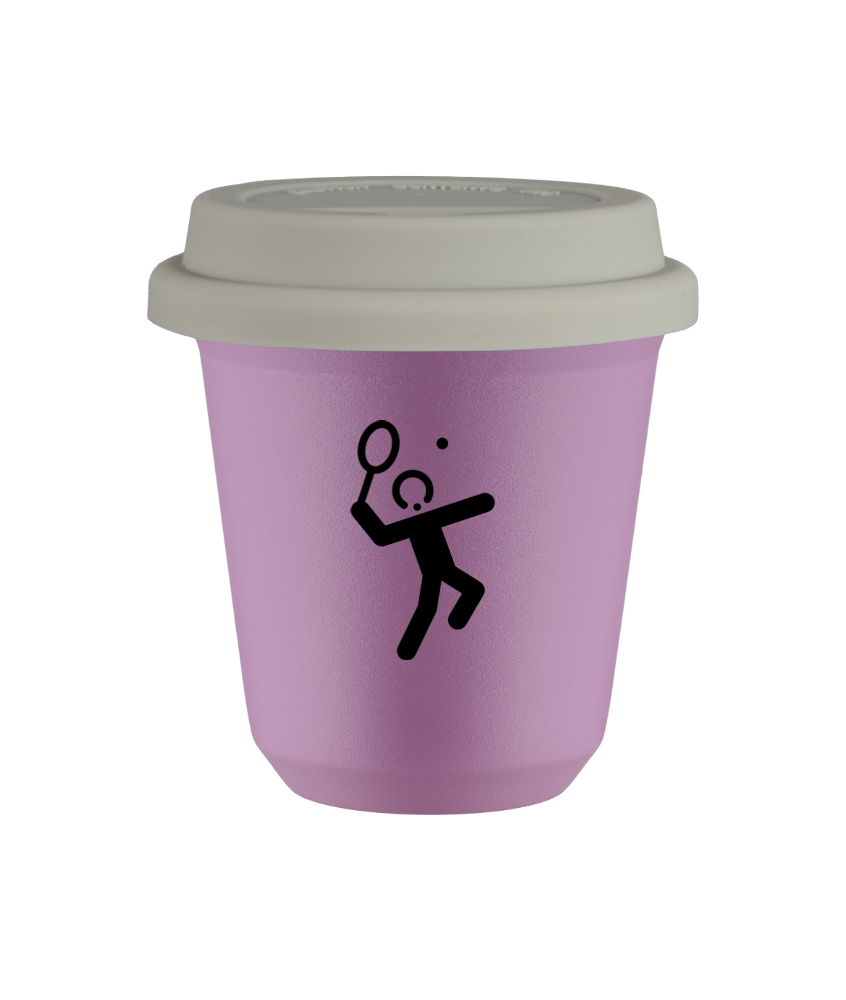 Kubek liliowy 240 ml, TENIS 2 (czarny) z pokrywka biala kubek termiczny na kawe | 80,00 zł Kubek liliowy 240 ml, TENIS 2 (czarny) z pokrywka biala kubek termiczny na kawe | 80,00 zł