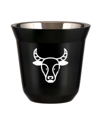 Kubek 80 ml CZARNY "Baran (biały)" Kubek 80 ml CZARNY "Baran (biały)"