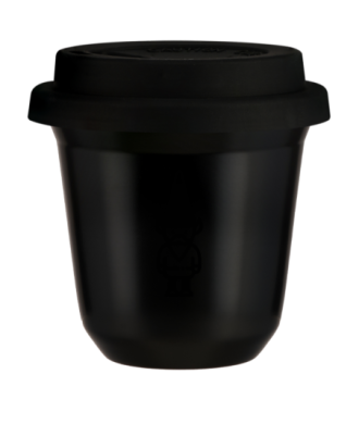 Kubek 80 ml CZARNY "Krasnal 1", z czarną pokrywką Kubek 80 ml CZARNY "Krasnal 1", z czarną pokrywką