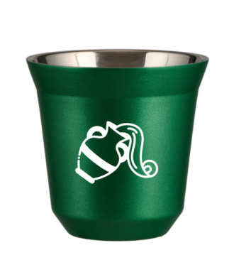 Kubek 80 ml ZIELONY METALIC "Wodnik (biały)" Kubek 80 ml ZIELONY METALIC "Wodnik (biały)"