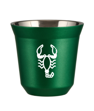 Kubek 80 ml ZIELONY METALIC "Skorpion (biały)" Kubek 80 ml ZIELONY METALIC "Skorpion (biały)"