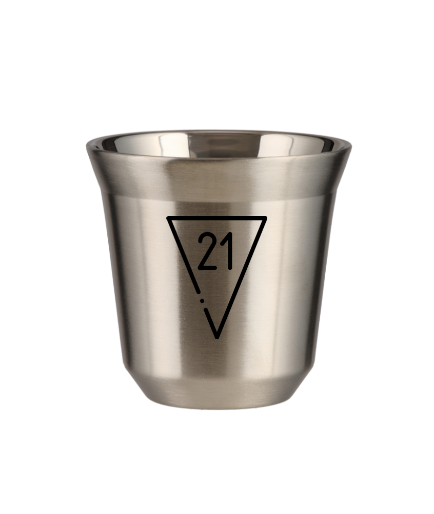 Kubek 80 ml SREBRNY "21"
