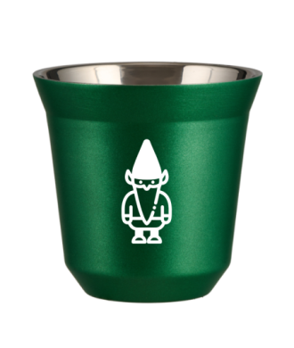 Kubek 80 ml ZIELONY METALIC "Krasnal 2 (biały)" Kubek 80 ml ZIELONY METALIC "Krasnal 2 (biały)"