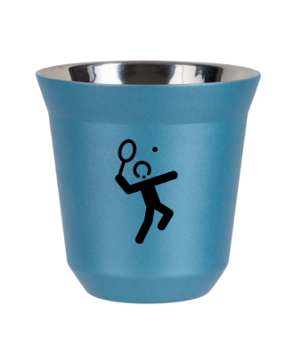 Kubek jasnoniebieski 80 ml, TENIS 2