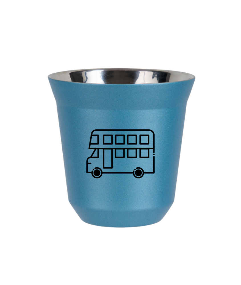 Kubek jasnoniebieski 80 ml, AUTOBUS kubek termiczny na kawe | 65,00 zł Kubek jasnoniebieski 80 ml, AUTOBUS kubek termiczny na kawe | 65,00 zł