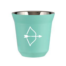 Cup 80 ml TURQUOISE "Sagittarius (white)"