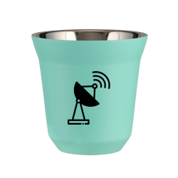 Cup 80 ml TURQUOISE "Antenna"