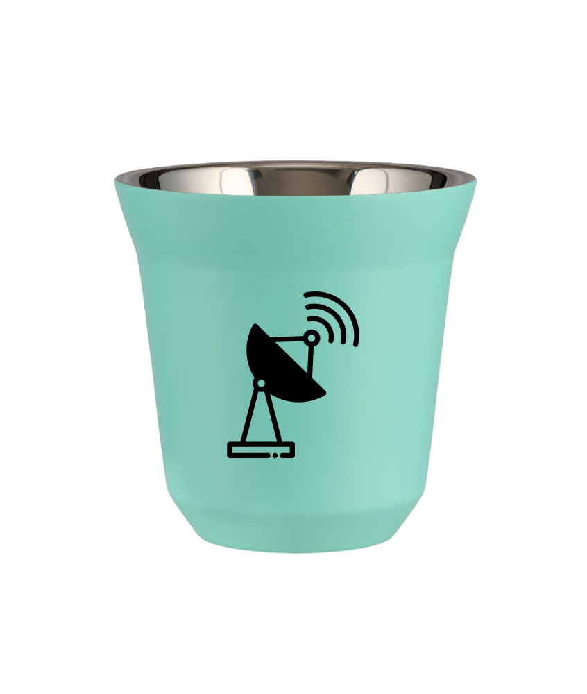 Cup 80 ml TURQUOISE "Antenna"