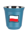 Kubek jasnoniebieski 80 ml, FLAGA POLSKI (czarny) kubek termiczny na kawe | 65,00 zł