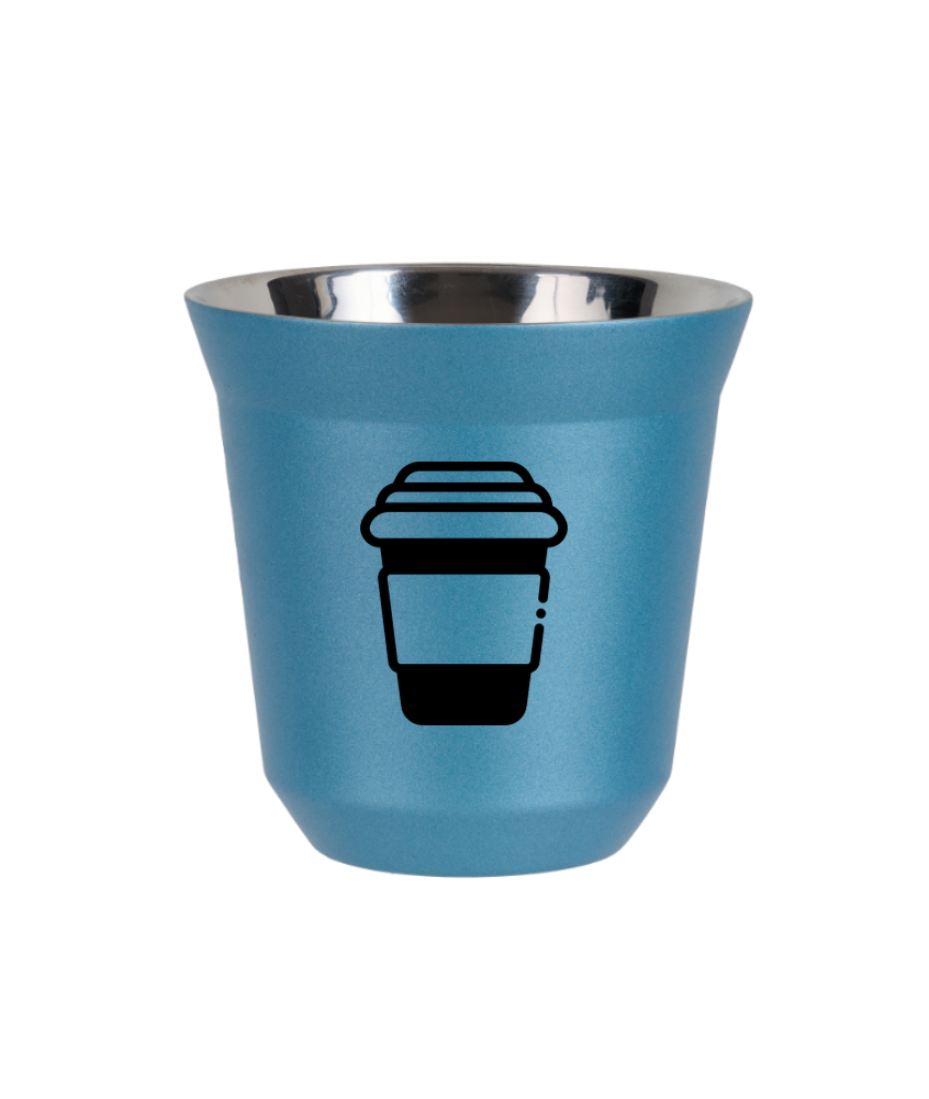 Kubek 80 ml BŁĘKITNY METALIC "Kubek"