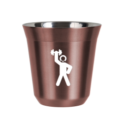 Cup 80 ml ROSE GOLD "Strongman 2 (white)"