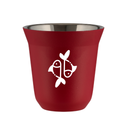 Cup 80 ml RED "Pisces (white)"