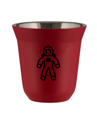 Kubek czerwony mat 80 ml, ASTRONAUTA kubek termiczny na kawe | 65,00 zł