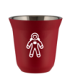 Kubek czerwony mat 80 ml, ASTRONAUTA (bialy) kubek termiczny na kawe | 65,00 zł