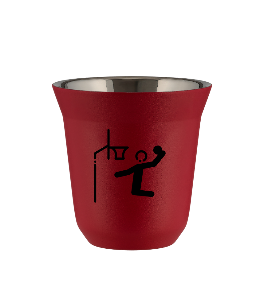 Kubek czerwony mat 80 ml, KOSZYK?KA (czarny) kubek termiczny na kawe | 65,00 zł Kubek czerwony mat 80 ml, KOSZYK?KA (czarny) kubek termiczny na kawe | 65,00 zł