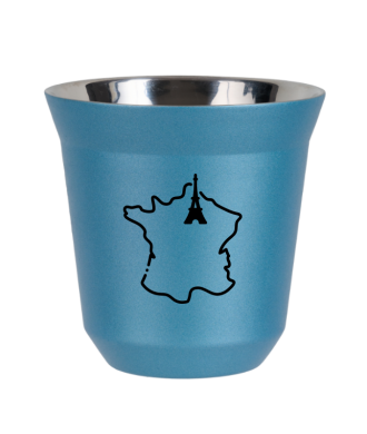Kubek jasnoniebieski 80 ml, FRANCJA kubek termiczny na kawe | 65,00 zł