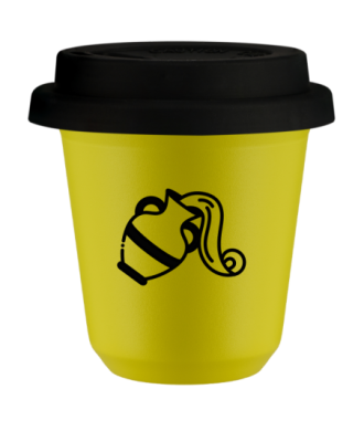 Kubek canary yellow 80 ml, WODNIK z pokrywka czarna kubek termiczny na kawe | 70,00 zł