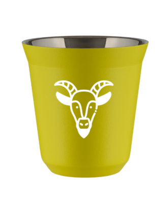 Kubek canary yellow 80 ml, KOZIOROZEC (bialy) kubek termiczny na kawe | 65,00 zł